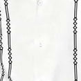 thumbnail image 5 of Afuyipoi Men's Floral Button-Down Shirt,Short Sleeve Turn-Down Collar Stylish Print White S, 5 of 6