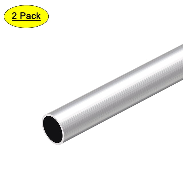 Tubo redondo de aluminio Uxcell 6063, tubo sin costura de 17 mm x 14 mm x 300 mm