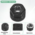 thumbnail image 2 of Uxcell 2-Pack ER11-A(M14) Collet Clamping Nut, 40Cr Steel 0.3 Inch/8mm Hole Dia for ER Milling Chuck Holder, 2 of 6