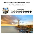 thumbnail image 6 of K&F CONCEPT 67mm Ultra-Low Reflectivity Putter Variable ND Filter ND2-ND400 (1-9 Stops) 28 Multi-Layer Coatings AGC Glass Adjustable Neutral Density Camera Lens Filter (Nano-x Series), 6 of 7