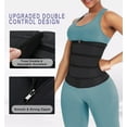 thumbnail image 5 of YIANNA Latex Waist Trainer for Women Tummy Control Jsculpt Sweat Slimming Belt Workout Training Sport Girdle Black-XS, 5 of 7