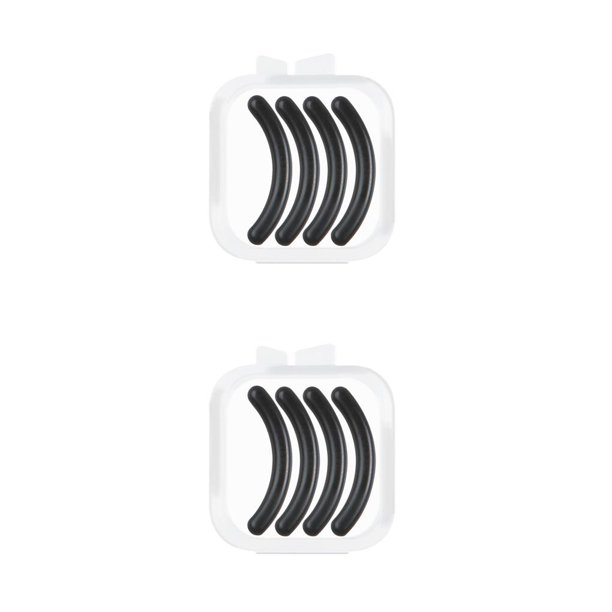 Guardurnaity Recambios para rizador de pestañas No es fácil de romper Goma flexible y duradera Útil Resistente Reemplazo de la tira adhesiva negro (cuatro) 2Conjunto