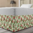 thumbnail image 1 of Floral Vintage Bed Skirt, Blooming Buds and Flowers Spring Vibes, Elastic Bedskirt Dust Ruffle Wrap Around for Bedding Decor, 4 Sizes, Cream Multicolor, by Ambesonne, 1 of 2