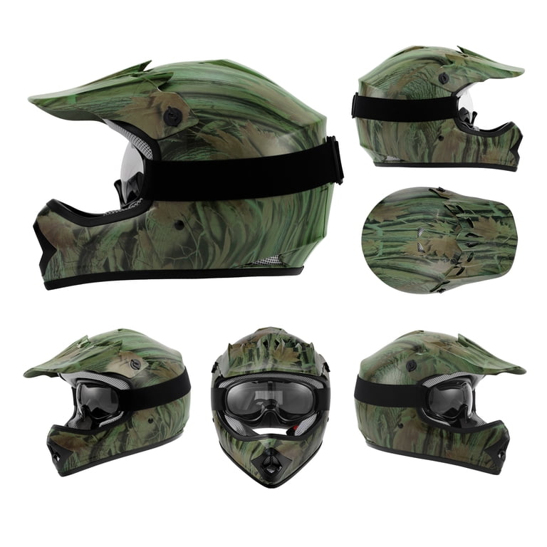 dot military motorcycle helmet TCMT Youth Kids DOT Motocross Off-Road Helmet, M