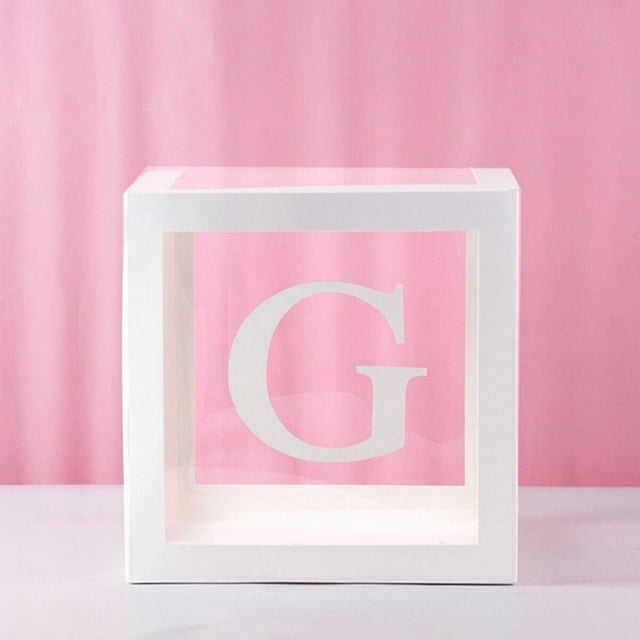 Event & Party White Transparent Balloons for DIY 26 Letters Set Ideal for Weddings Birthdays and Confetti Scenes