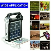 Portable Solar Generator USB Charger 6V 9W Solar Panel Power Storage Generator Home System Kit Rechargeable