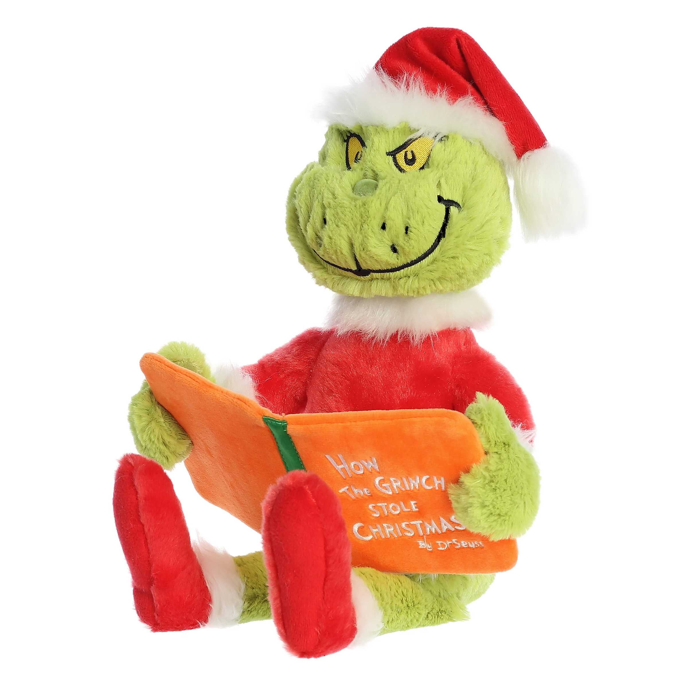 Aurora® Whimsical Dr. Seuss™ Santa Grinch Light Up Stuffed Animal - Magical  Storytelling - Literary Inspiration - Green 3.5 Inches