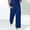 1Blue, variant on Wide Leg Pants for Womens High Waisted Drawstring Elastic Waist Trousers Put On Strech Sweatpants Tummy Control Athletic-Fit Sweatpant Bussiness Office Work Pants with Pockets