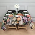 thumbnail image 3 of Red Mushroom Snail Black Pattern Square Tablecloth,Waterproof Square Table Cover,Wipeable Spillproof Washable Table Cover for Home Kitchen Party Decor 42"X42"(107x107cm), 3 of 6