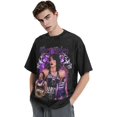 thumbnail image 4 of Rhea Ripley Vintage Oversized Shirt Men's Short Sleeved Tops Women's Crew Neck Graphic Tees, 4 of 5
