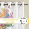 thumbnail image 6 of Cute Deer Kitchen Curtains Window Panels, Modern Abstract Oil Painting Aesthetic Insulated Window Treatment Curtain, Grommet Curtains for Bedroom/Living Room/Bathroom, 2 Piece 52"Wx45"L, 6 of 8