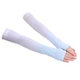 thumbnail image 5 of Mdesiwst 1 Pair Gradient Color Thumbhole Design Ice Silk Arm Sleeves Men Women Sports Arm Sleeves Cycling Supplies, 5 of 7