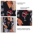 thumbnail image 2 of Sudadera con Capucha ANGGREK Navidad Cuello en V Manga Larga, 2 of 5