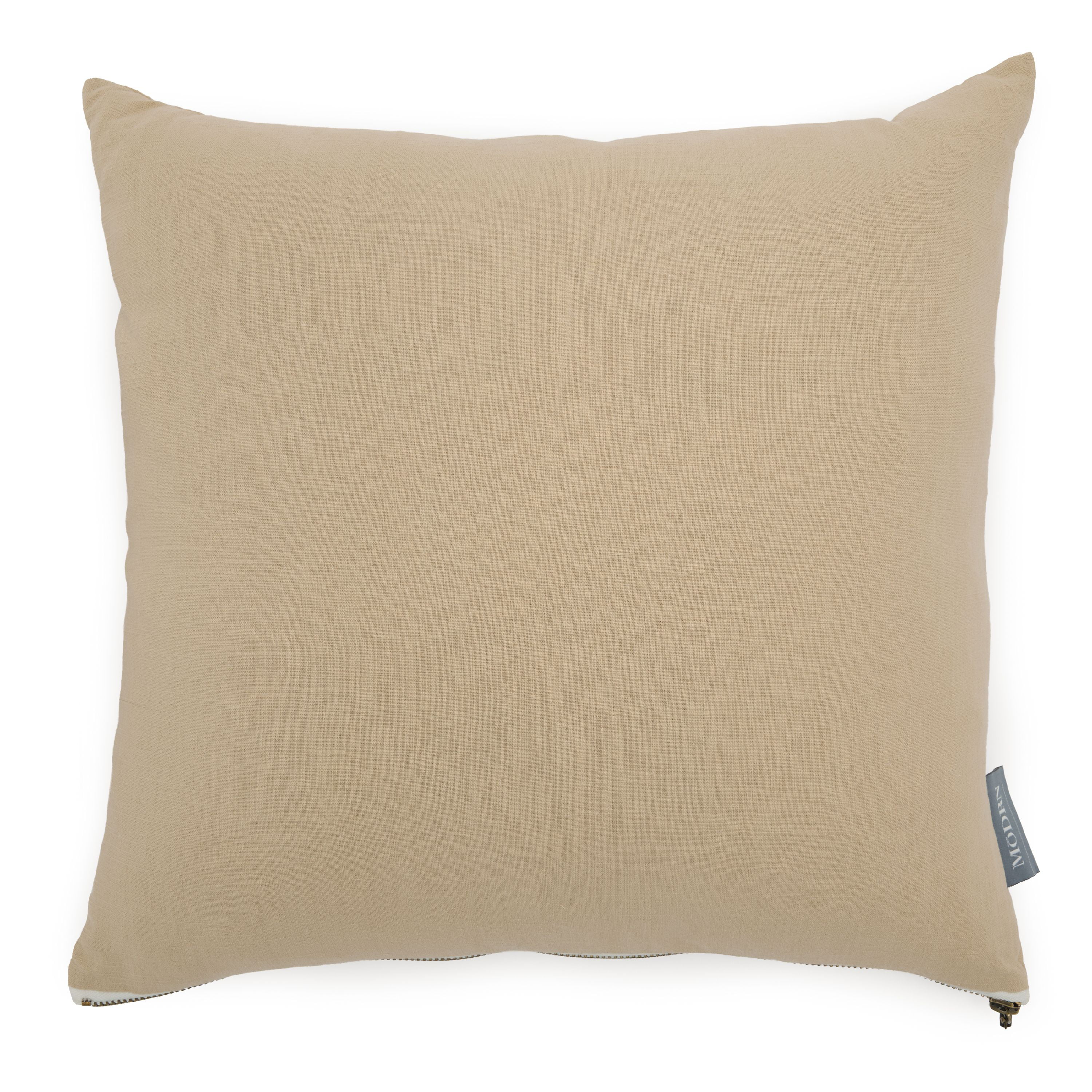 Copper Dot Cotton Embroidered Oblong Throw Pillow Gold White Mid-Century Modern One Removable Cover