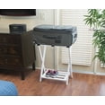 thumbnail image 3 of Right Height Folding Luggage Rack with Bottom Shelf, White Finish, 3 of 4
