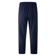 thumbnail image 4 of Resicozy Mens Baggy Sweatpants Loose Fit Cotton Casual Comfy Stretch Wide Leg Sweat Pants with Pockets Navy 3XL, 4 of 5