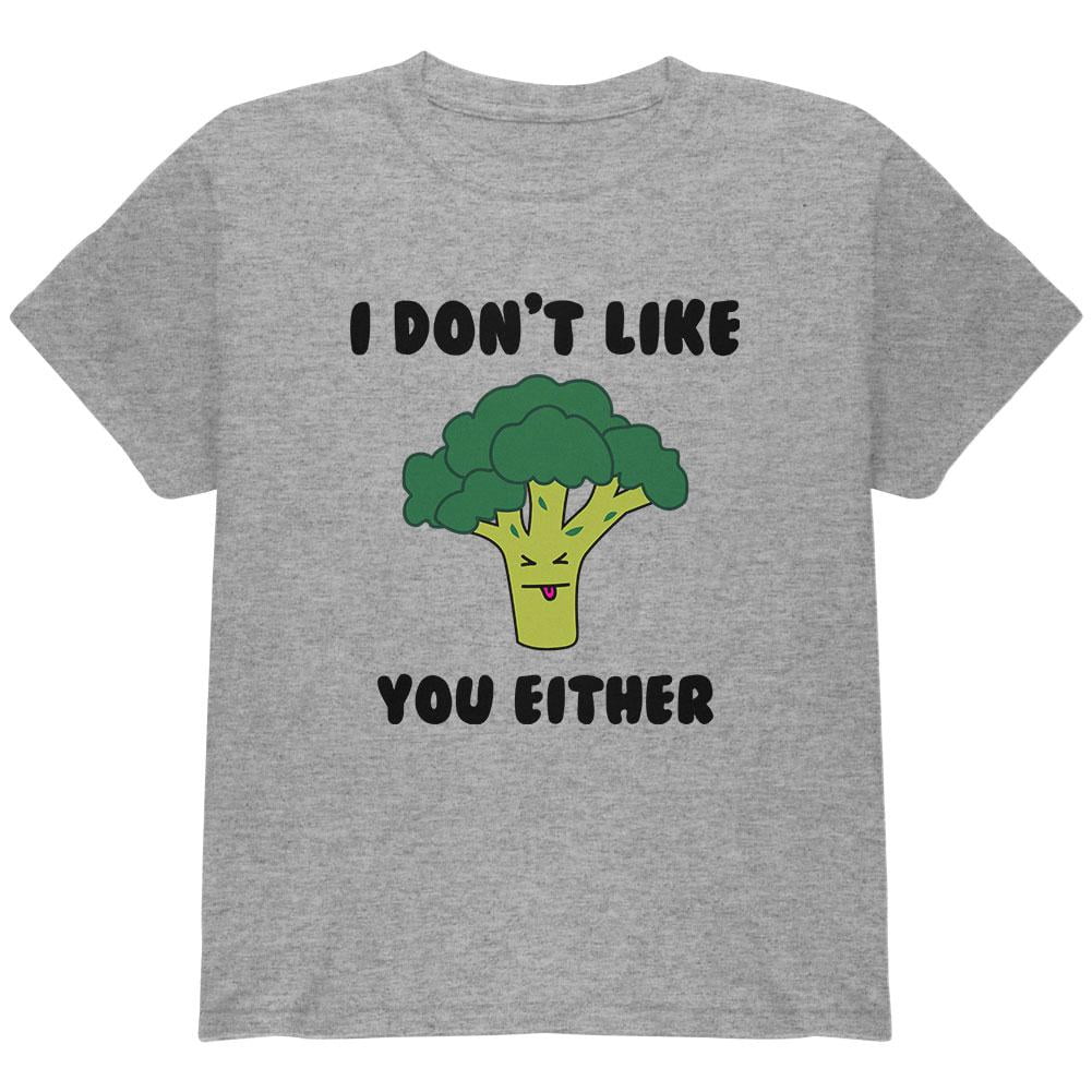 Crazy Dog Tshirts Womens Broccoli Doesnt Like You Either T Shirt Funny Sarcasm for Her