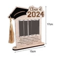 thumbnail image 5 of 2024 Graduation Money Holder with Tassel Bachelor Shape Money Organizer Cake Wood Cash Graduation Party Supplies-Purple, 5 of 8