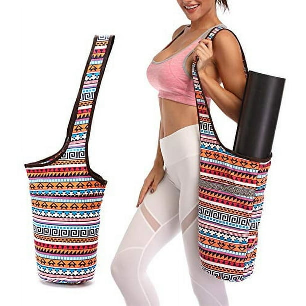 ANIWEY Yoga Mat Bag with Large Size Pocket and Zipper Pocket, Yoga Mat  Strap Bag, Fit Most Size Mats Yoga, Yoga Bags and Carriers for Women 