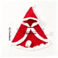 thumbnail image 4 of Tdxkok Red Christmas Pet Cape with Hood and Two Furry Balls Costume for Cats and Dogs Holiday Party Dress Up, 4 of 7