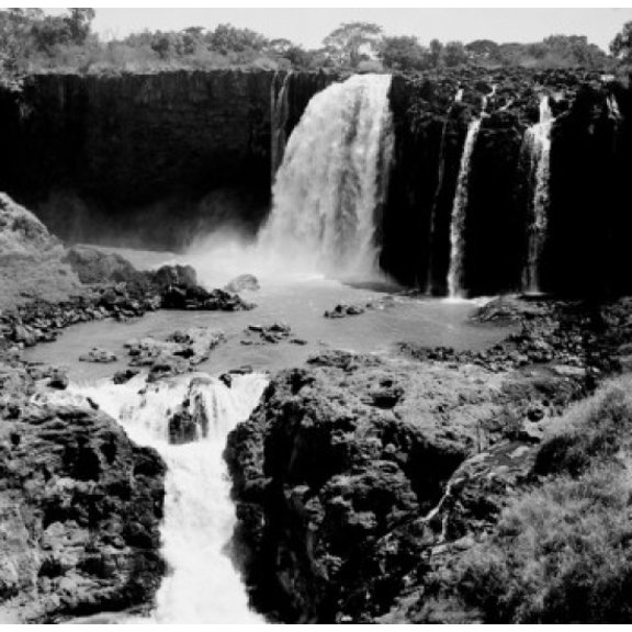 Ethiopia Blue Nile Falls Canvas Art -  (24 x 36)