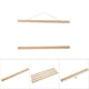 thumbnail image 5 of Marco de fotos de aserrín - Moderno colgador magnético para pósteres de bricolaje (madera blanca, 40 cm), 5 of 5