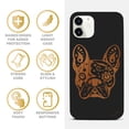 thumbnail image 4 of Case Yard Wooden Case for iPhone-11 Soft TPU Silicone cover Slim Fit Shockproof Wood Protective Phone Cover for Girls Boys Men and Women Supports Wireless Charging Bulldog Design, 4 of 7
