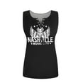 thumbnail image 3 of Oversized T Shirts for Women Fashion Button V Neck Sleeveless Letter Printed Tops Casual 2026 Trendy Tee, 3 of 3
