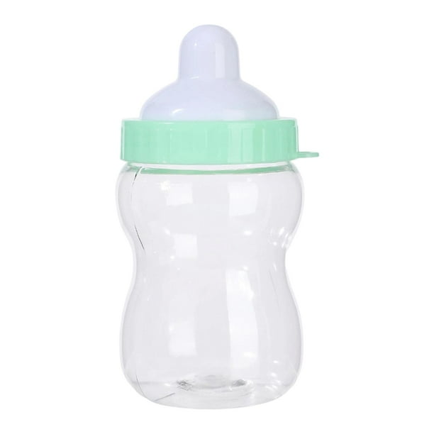 Biberón para bebé, tarro para dulces, contenedor de cocina, almacenamiento portátil de alimentos, regalo para baby shower Verde claro