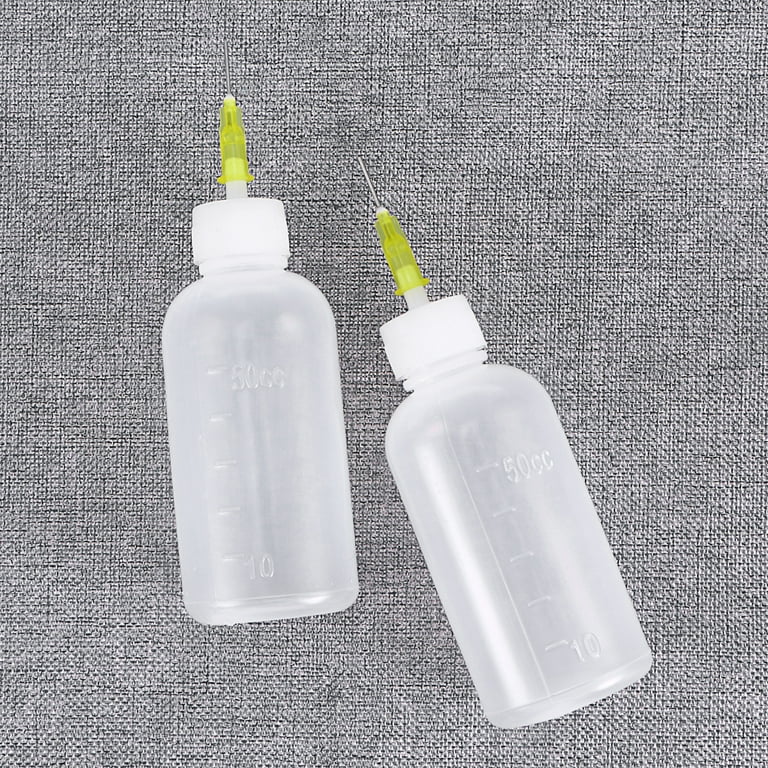 5 Pack 30cc OR 50cc Art Bottle, 30ML OR 50ML Needle Tip Glue