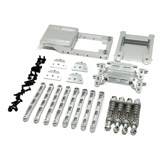 Vogacara 1: 12 Piezas de mejora de escala Accesorio Varilla de tracción del amortiguador para MN78 Hobby Argent Kits de construcción modelo Plata