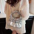 thumbnail image 3 of Bolso Mujer Casual Color Sólido Lazo-Nudo Cuero PU para Fiesta Compras, 3 of 9