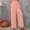 #282-Pink, variant on Hivin Women's Cotton Linen Paperbag Waist Pants, Loose Fit Comfortable Solid Color, Casual for Daily Wear and Travel