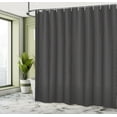 thumbnail image 4 of Ambesonne Art Deco Shower Curtain, Retro Vintage Square Line, 69"Wx84"L, Charcoal Grey White, 4 of 4
