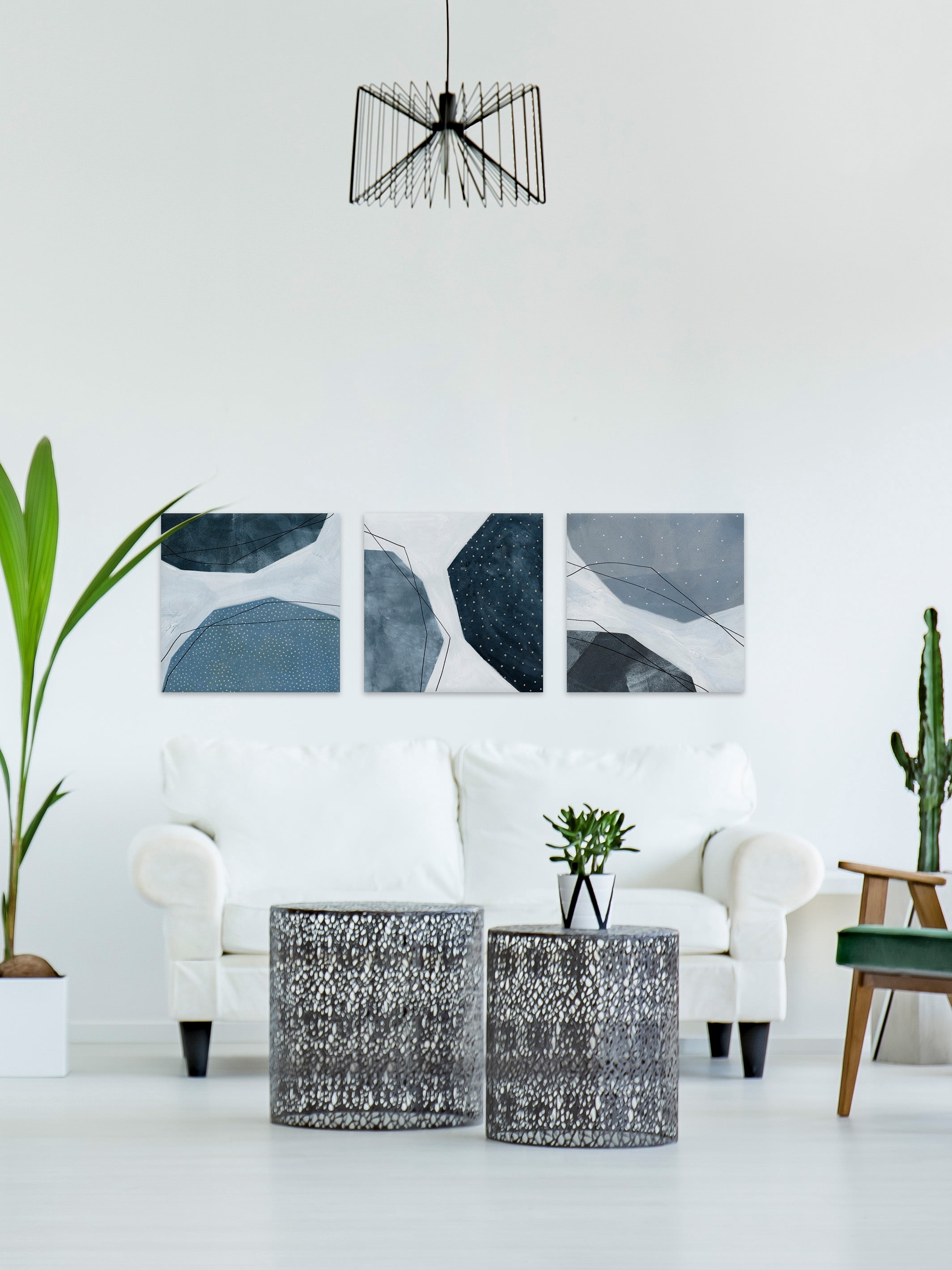 Marmont Hill Adjacent Abstraction VI Triptych