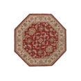 thumbnail image 2 of Rugsotic Carpets Hand Tufted Wool 8'x8' Octagon Area Rug Oriental Red Beige K00106, 2 of 6