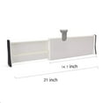 Drawer Dividers White Spring Loaded Expandable Kitchen Bedroom
