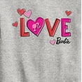 thumbnail image 3 of Barbie - Patterned Love - Toddler And Youth Crewneck Fleece Sweatshirt, 3 of 5
