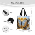 thumbnail image 3 of Pofeuu Vibrant Butterfly And Sunflowers Print Tote Bag for Women,Hobo HandBags with Zipper,Large Capacity Casual Shoulder Handbags with Inner Pockets, 3 of 7