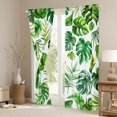 thumbnail image 3 of Manfei Tropical Botanical Leaves Curtains Pack of 2 (42x84 Each),Monstera Leaf Curtains Blackout,Green Plam Bedroom Curtains For Adults,Super Cozy Room Decor, 3 of 6