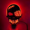 thumbnail image 2 of Máscara LED de Halloween de 2 piezas - Máscara iluminada Máscaras LED Máscara aterradora de alambre EL para mascarada Cosplay Máscara facial iluminada, 2 of 3