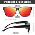 thumbnail image 4 of Gafas de Sol Polarizadas Peekaco UV400 para Usar Sobre Anteojos para Hombre y Mujer, 4 of 7
