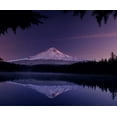 thumbnail image 2 of Leahy, Ike 23x20 Black Ornate Wood Framed with Double Matting Museum Art Print Titled - Trillium Lake, 2 of 4