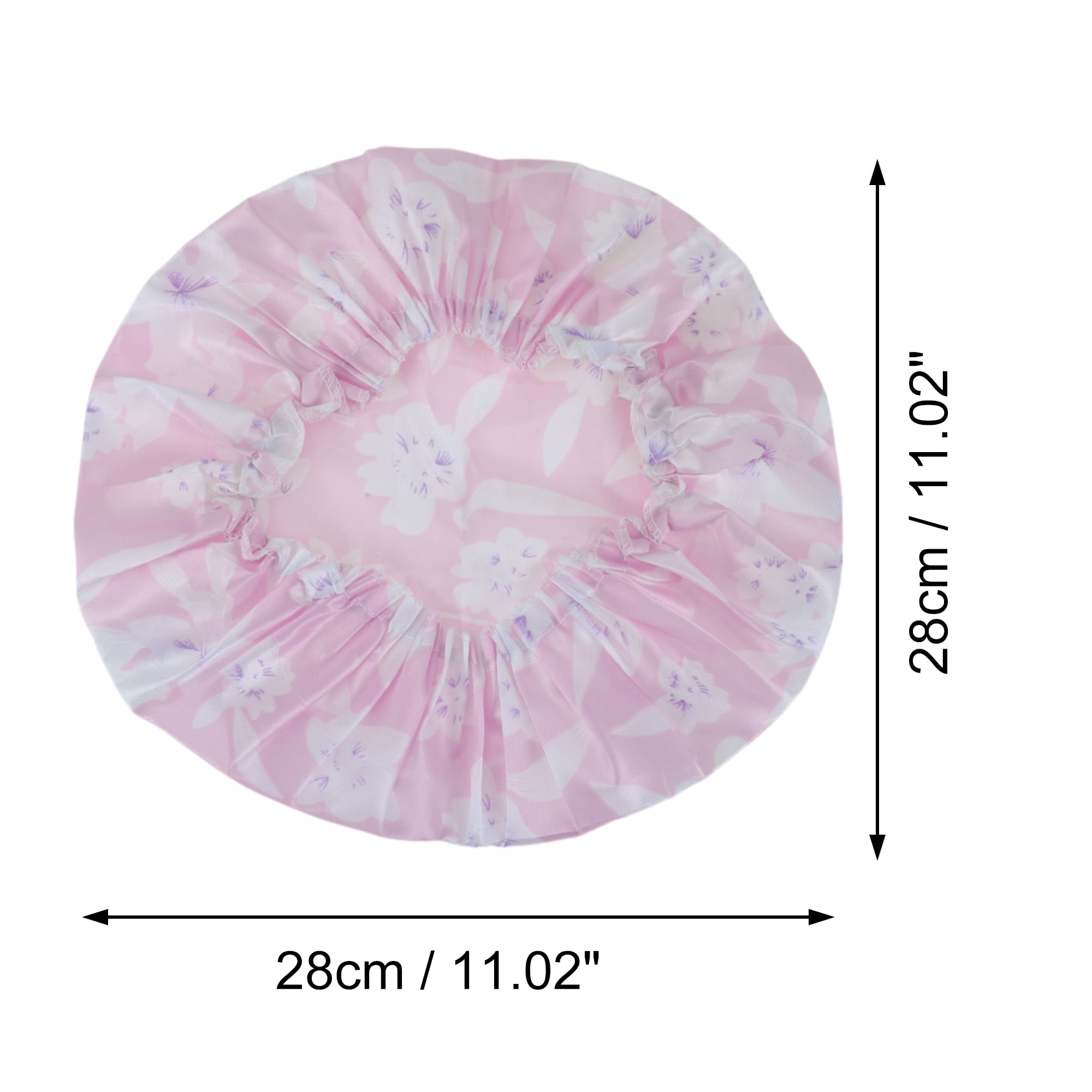 Unique Bargains Reusable Shower Cap 2 Pcs Pink