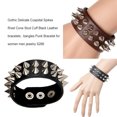 thumbnail image 4 of Guardurnaity Pulseras con remaches góticos, brazaletes Punk duraderos, resistentes, Unisex, estirables, joyería de moda, regalo para mujer, Type3 NO3, 4 of 6
