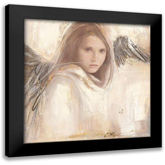 Amrhein, Elvira 12x12 Black Modern Framed Museum Art Print Titled - L ange rebelle