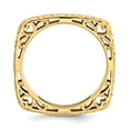 thumbnail image 2 of 925 Sterling Silver Gold Plate Square Stackable Ring, 2 of 7