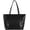 Black, variant on Women Large Crocodile Pattern Faux Leather Shoulder Bag Top-handle Bag Travel Tote