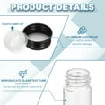 thumbnail image 3 of 30ml Test Tubes with Caps, 12Pcs 22x120mm Glass Clear Flat Bottom Test Tube Containers with Plastic Cap for Bead Party Candy Bath Salt Storage Scientific Experiment Plant(Black), 3 of 6