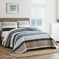 thumbnail image 2 of Nautica - Queen Quilt Set, Cotton Reversible Bedding with Matching Shams, Home Decor for All Seasons (Ridgeport Blue, Queen), 2 of 4
